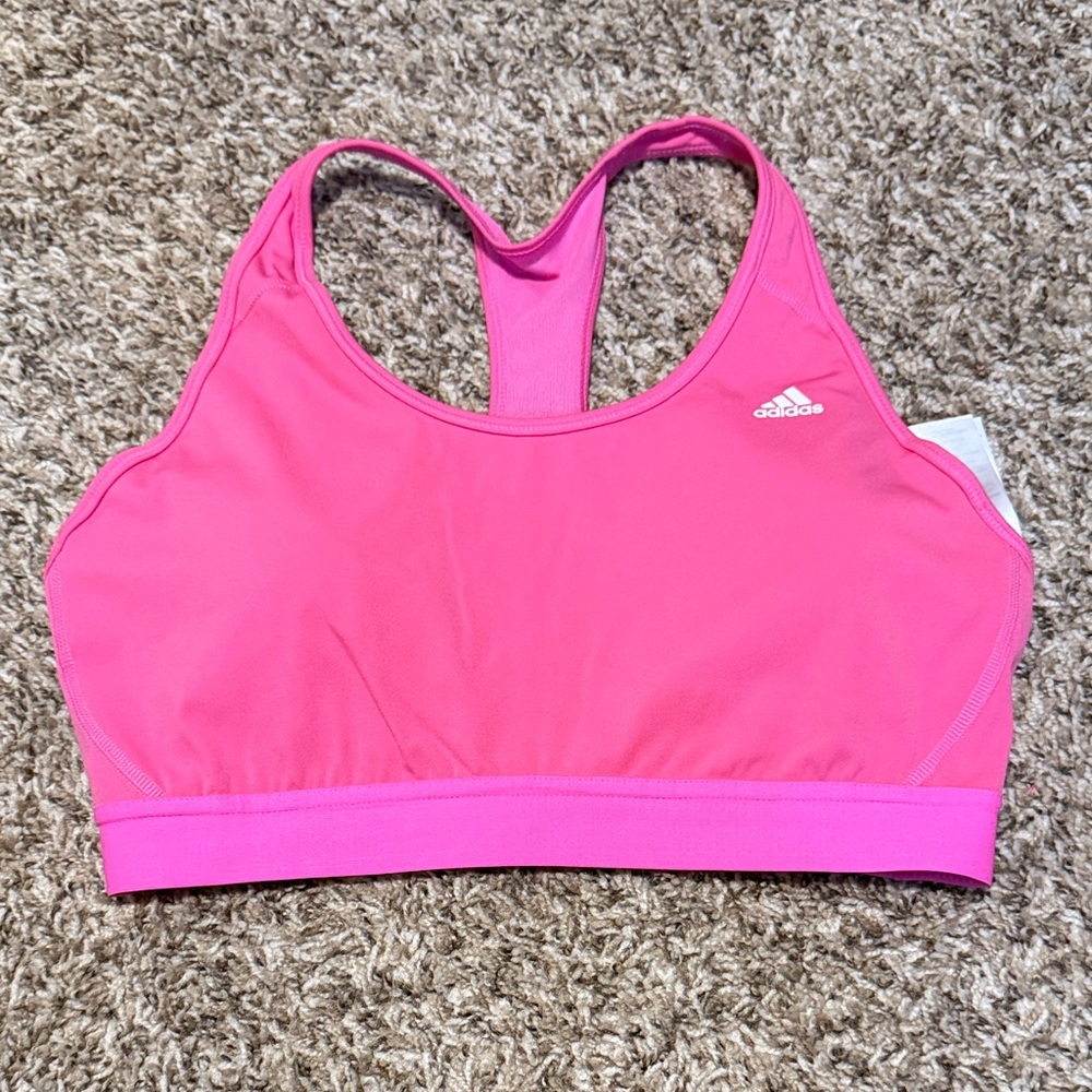 adidas Hot Pink Racerback Bikini Top
